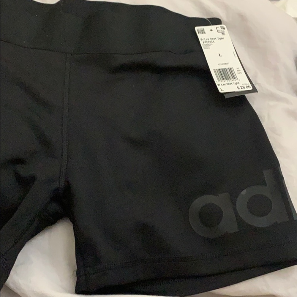 Adidas running shiny shorts